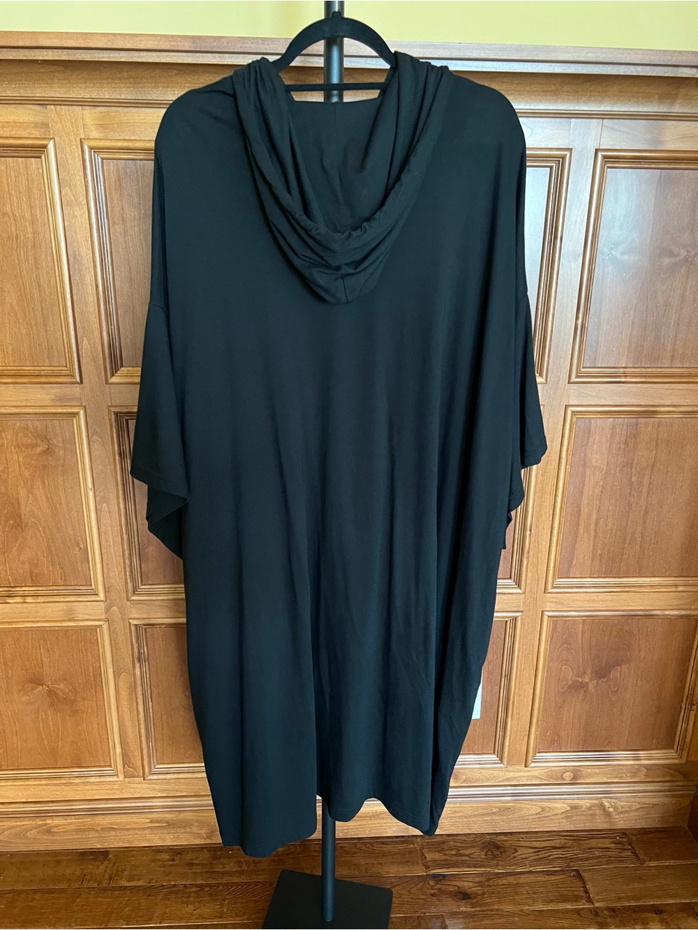 Yohji Yamamoto Jersey Jumbo Shirt with Hood Splash Pattern Black Size 3 (M/L) - Picture 10 of 16